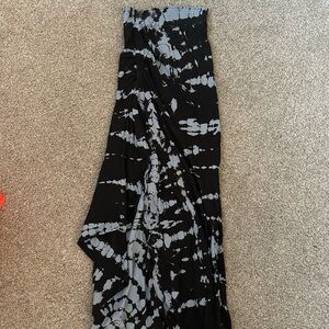 Young Fabulous and Broke Blue Tie Die Asymmetrical Skirt xs